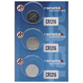 CR1216 Battery (3 Pack) - Renata, Lithium Coin Cell, 3V