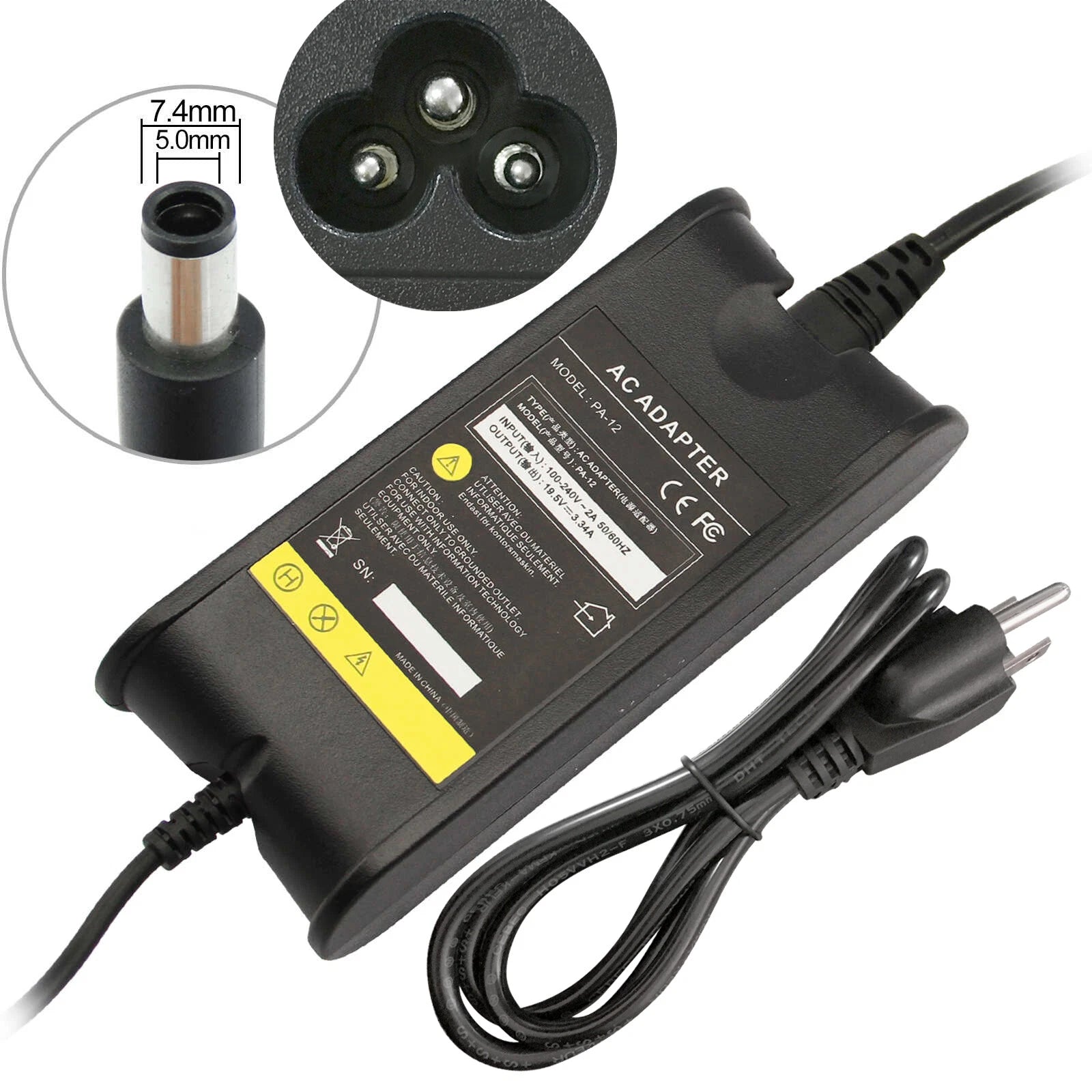 Adapter Charger for Dell Latitude E6410 E6420 E6520 6400 PA10 Power Supply Cord