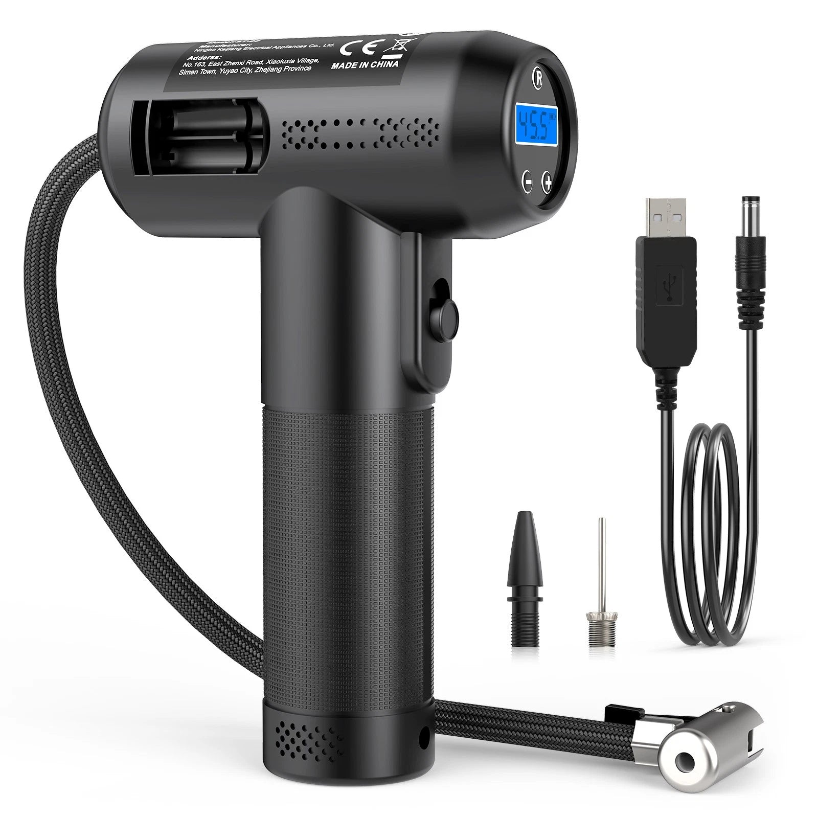 Electric Car Air Tire Pump Compressor USB Rechargeable 150PSI Pump Convenient