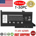 Lot 1-50X DJ1J0 Battery For Dell Latitude 12 7000 7280 7480 451-BBZL PGFX4 42Wh