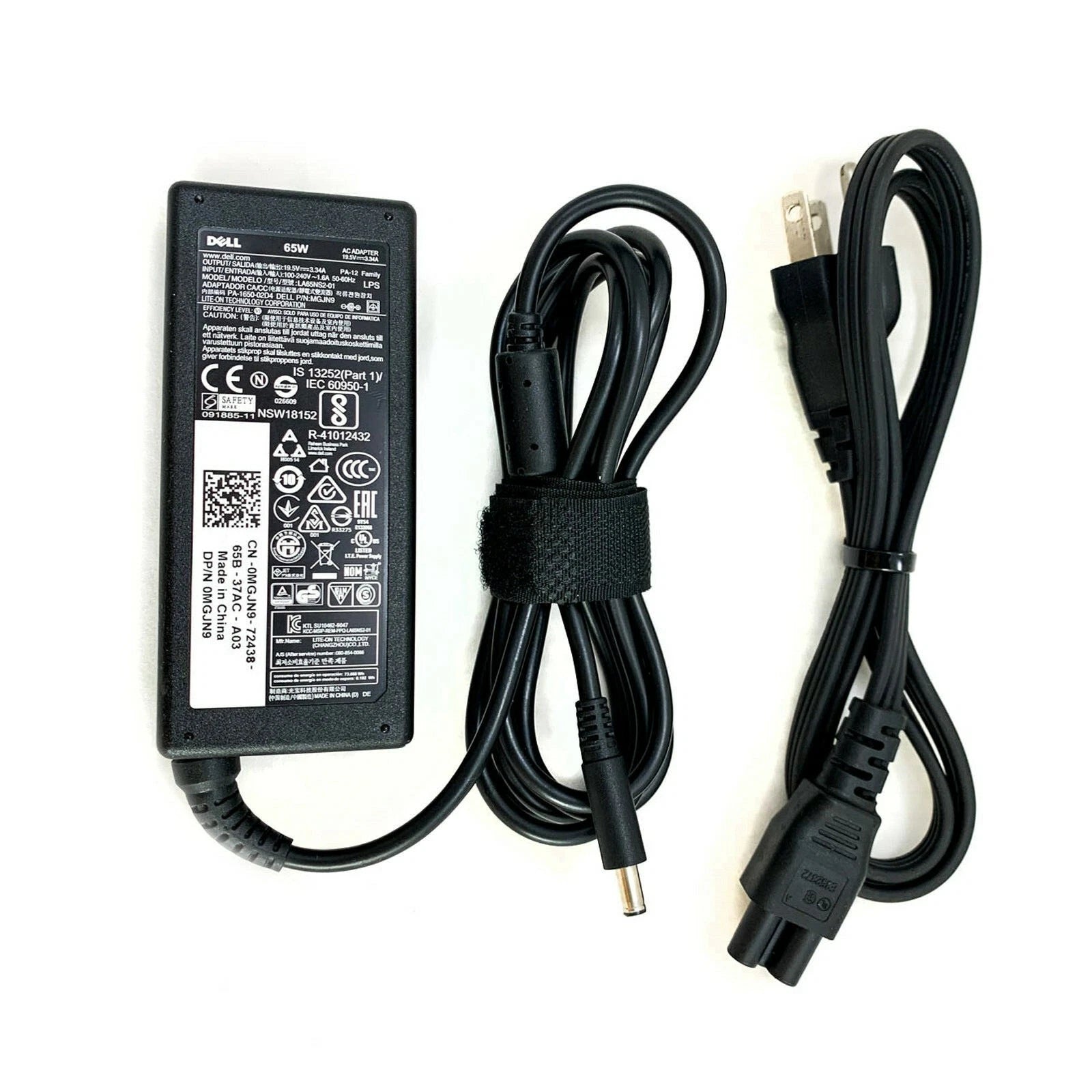 NEW Genuine Dell 19.5V 65Watt AC Adapter DP/N 0G6J41 043NY4 0MGJN9 0GG2W