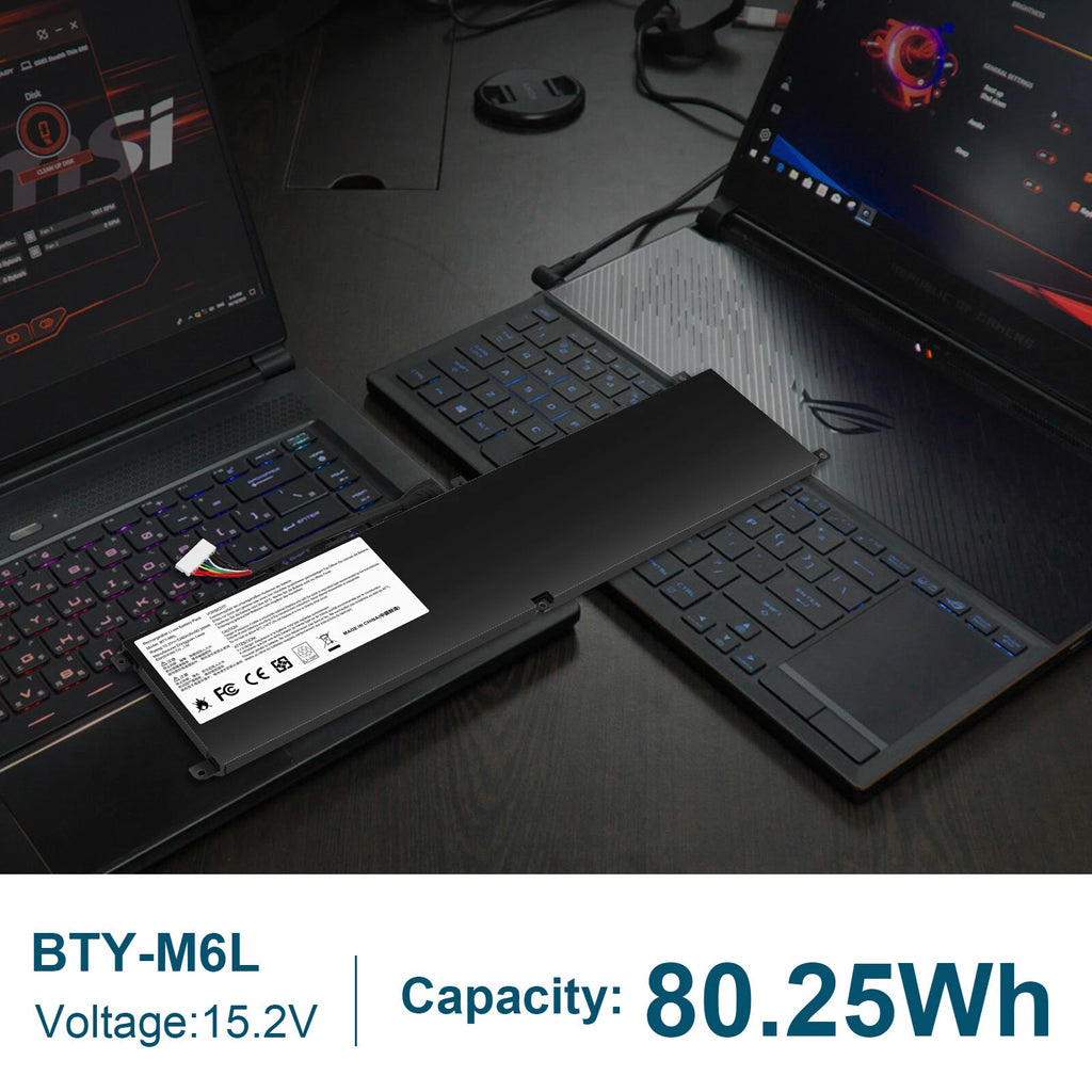 BTY-M6L Battery For MSI GS65 GS75 Stealth 8SE 8SF 8SG 8RF 9SD 9SE Creator BTY-M6