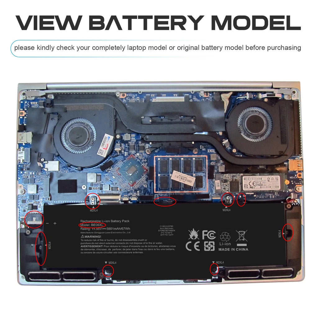 BE06XL Battery for HP Elitebook 1040 G4 HSTNN-IB7V 918180-855 918045-171 US New