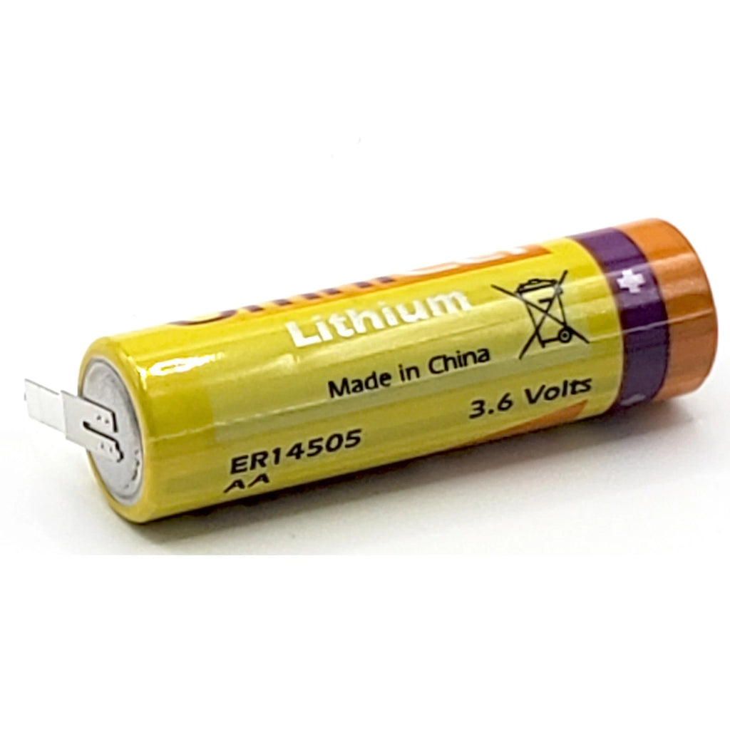 OmniCel ER14505 3.6V 2.4Ah AA Lithium Battery Tabs Sensors Detectors