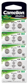 10 Pk Camelion AG4 LR626 377 376 G4A LR66 L626 GP7 Alkaline Alkaline Batteries