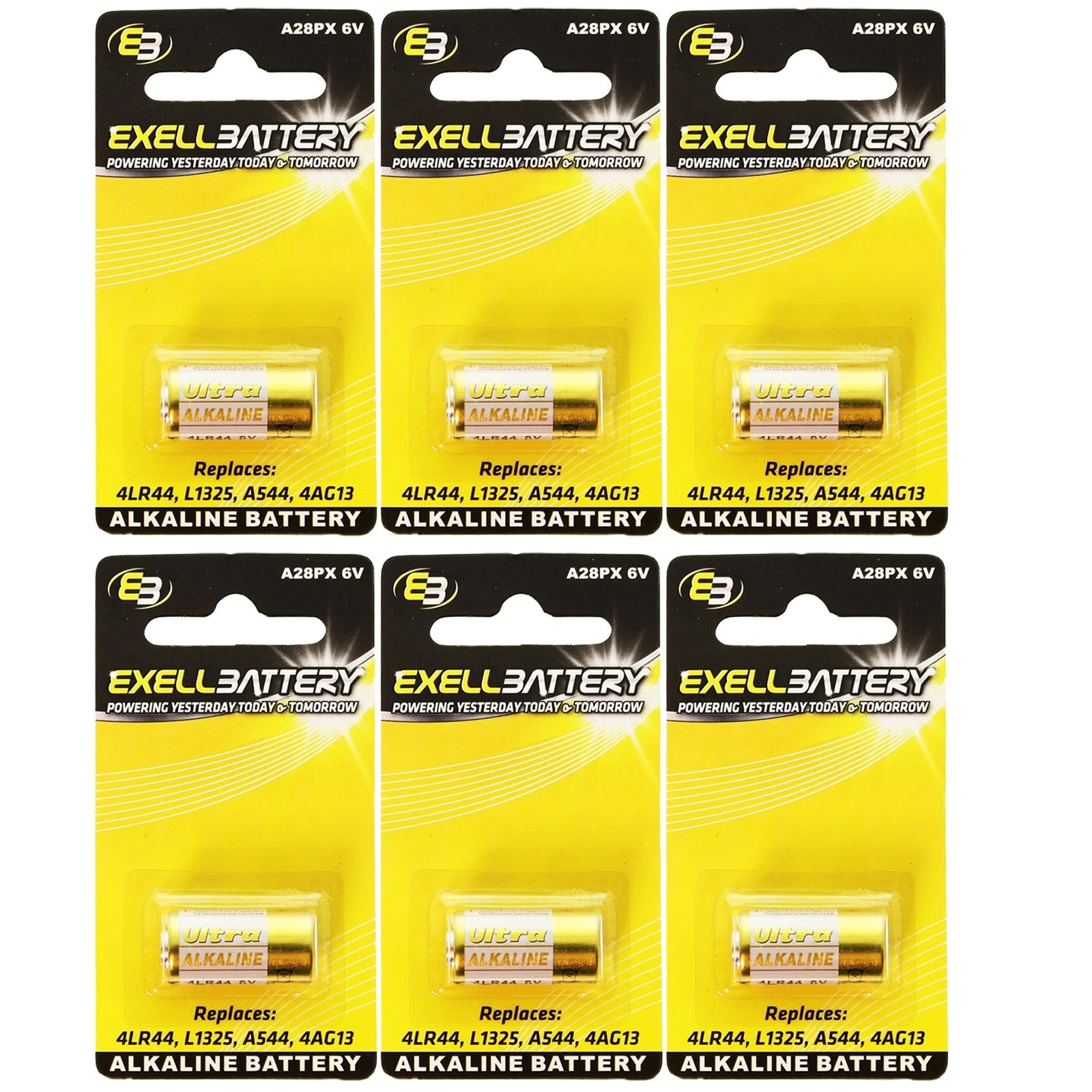 6x Alkaline 6V Battery Compatible With 4LR44 L1325 4AG13 For Electronic Locks