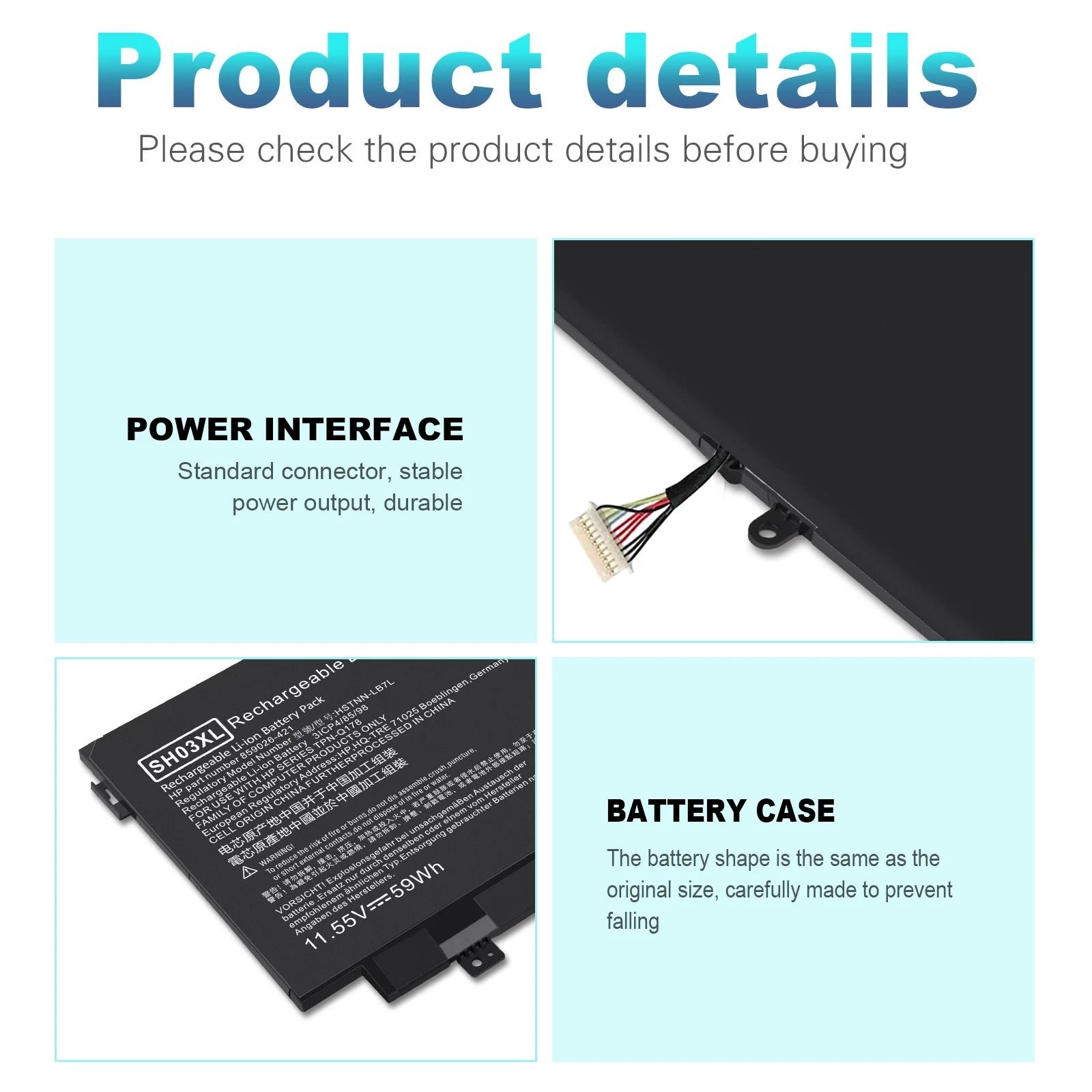 SH03XL CN03XL 859026-421 Battery For HP Spectre X360 13-AC013DX 13-W023DX W025ND