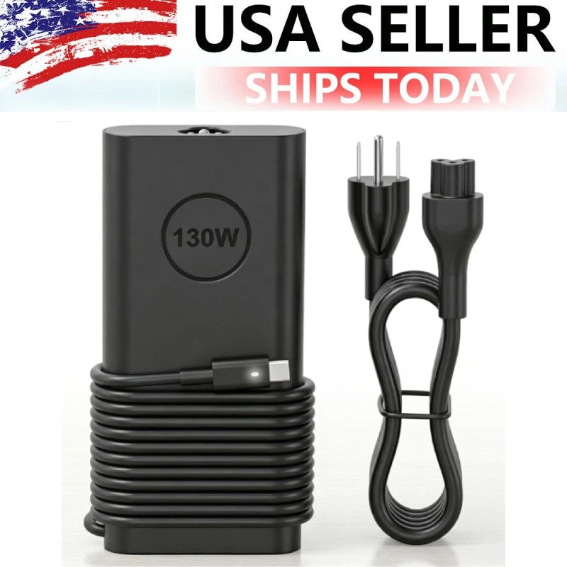 130W USB-C Laptop Charger for Dell Latitude 5520 5430 5420 5530 7430 7420 2in1