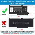 DJ1J0 PGFX4 ONFOH Battery For Dell Latitude E7280 E7290 E7380 E7390 E7480 E7490