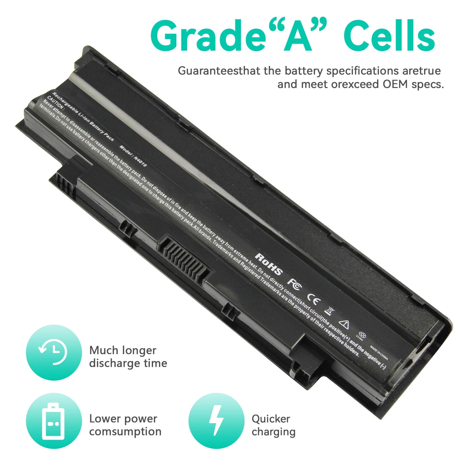 Battery For Dell Inspiron N5110 N5020 N5030 N5040 N5050 N4010 N5010 N7010 N7110