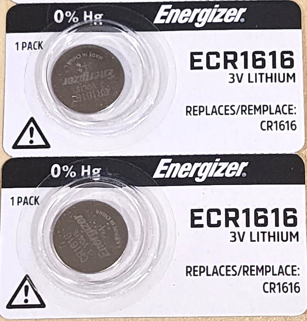2 pc CARDED ENERGIZER CR1616 3v LITHIUM BATTERY CR 1616 CMOS KEY FOBS