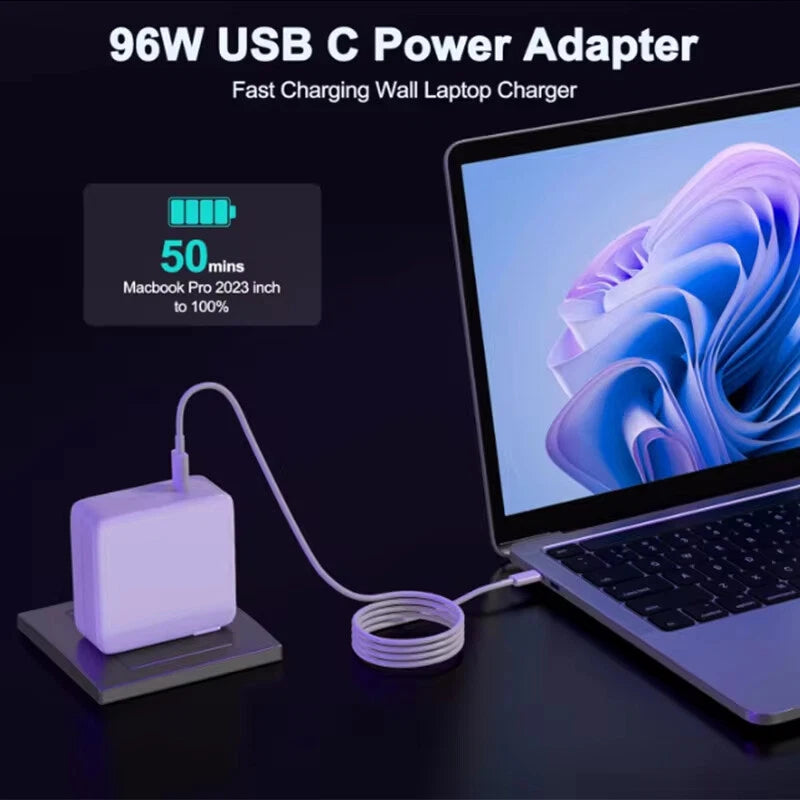 96W USB C Charger Power Adapter for MacBook Pro 16, 15, 13 inch 2020/2019/2018