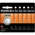 6 Pcs Duracell 2450 DL2450 CR2450 3V Coin Cell Lithium Button Battery