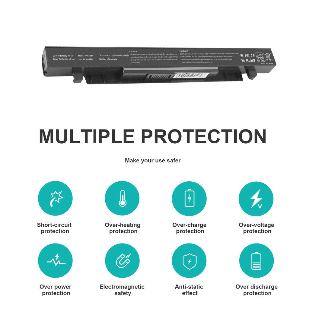 A41-X550A Battery for Asus X550 X550B X550C X550CA X550CC X550V X550VC Laptop US