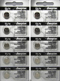 ENERGIZER 395/399 SILVER OXIDE WATCH BATTERIES SR927SW - 10 Pieces