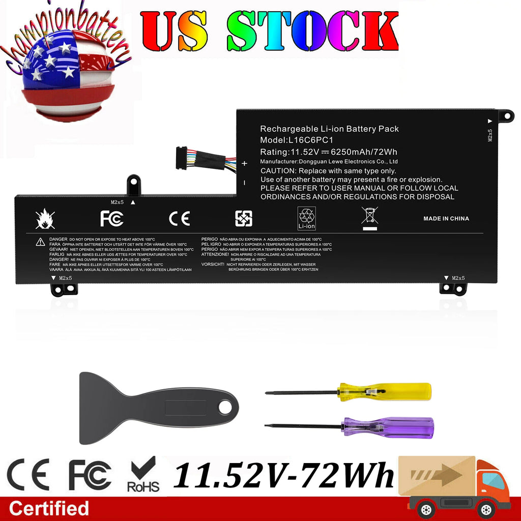 72Wh L16C6PC1 L16L6PC1 L16M6PC1 Battery for Lenovo Yoga 720-15IKB 5B10M53744