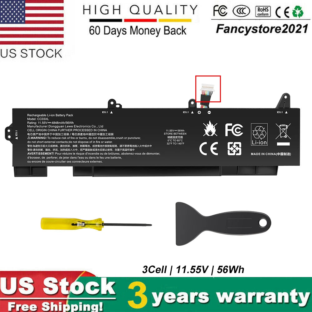 CC03XL 56Wh Battery For HP EliteBook 850 855 G7 G8 Firefly 15 G7 G8 L78555-005