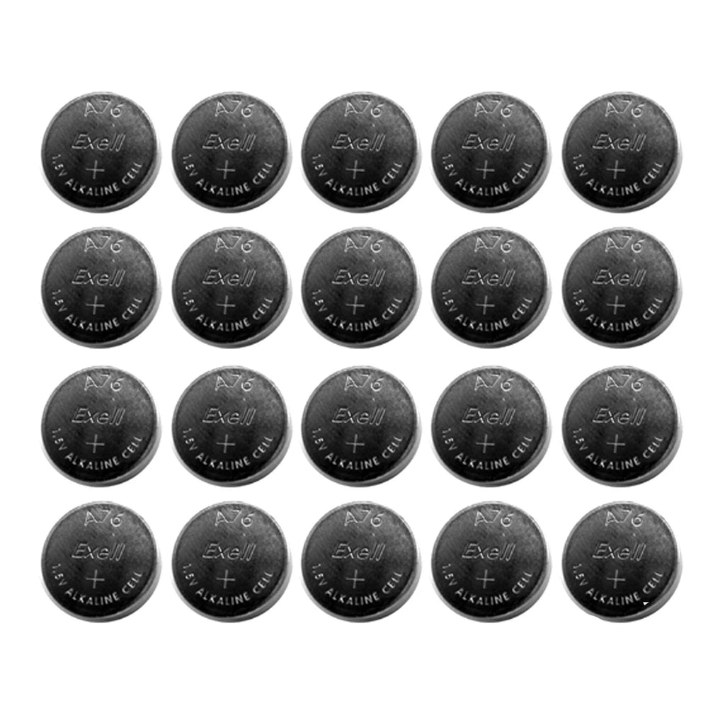 20x Exell A76 1.5V LR44 Alkaline Watch Battery AG13