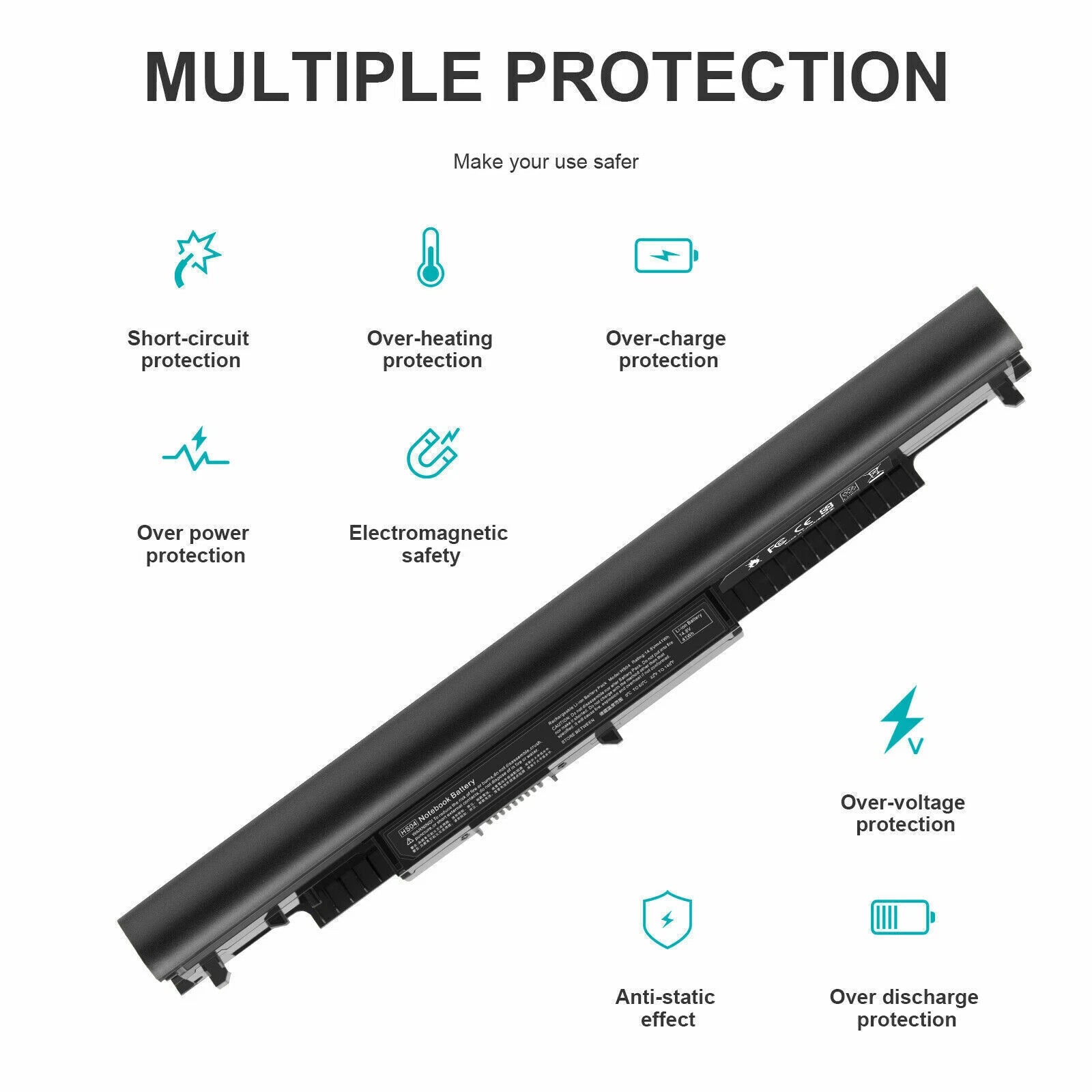 Battery For HP Spare HS03 HS04 807957-001 807956-001 807612-421 Notebook PC