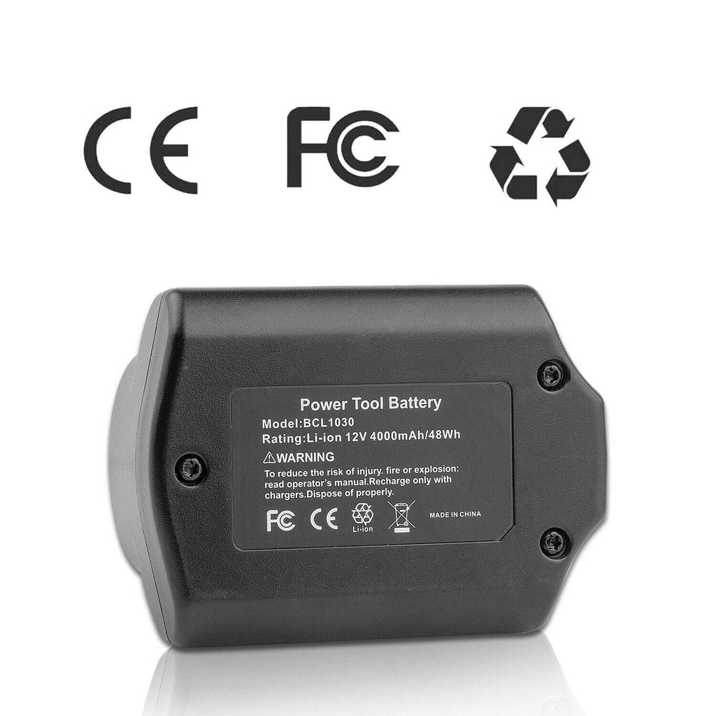 2X 10.8/12V 4000mAh Li-ion Battery For Hitachi DS10DFL FCH10DL BCL1030A BCL1015