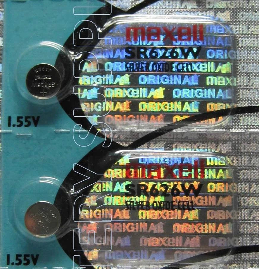Maxell 376 Watch and Calculator Batteries 2 Pcs Made In Japan