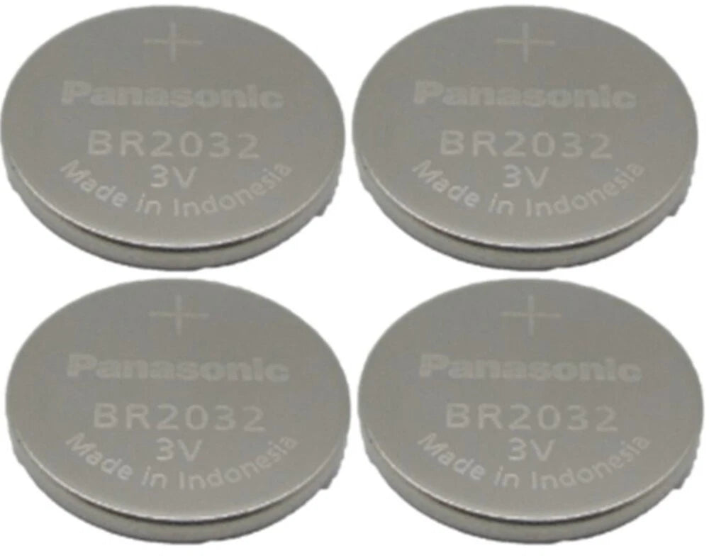 4 Panasonic BR2032 BR 2032 3V Bulk Button Cell Lithium Batteries
