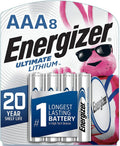 Pack of 8 Energizer AAA Ultimate Lithium Batteries, L92BP FRESH
