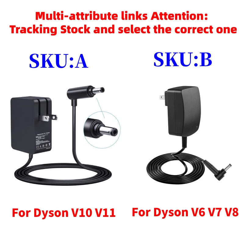 Battery Charger For Dyson V6 V7 V8 V11 V10 Vac Cleaner Motorhead/Animal/Absolute