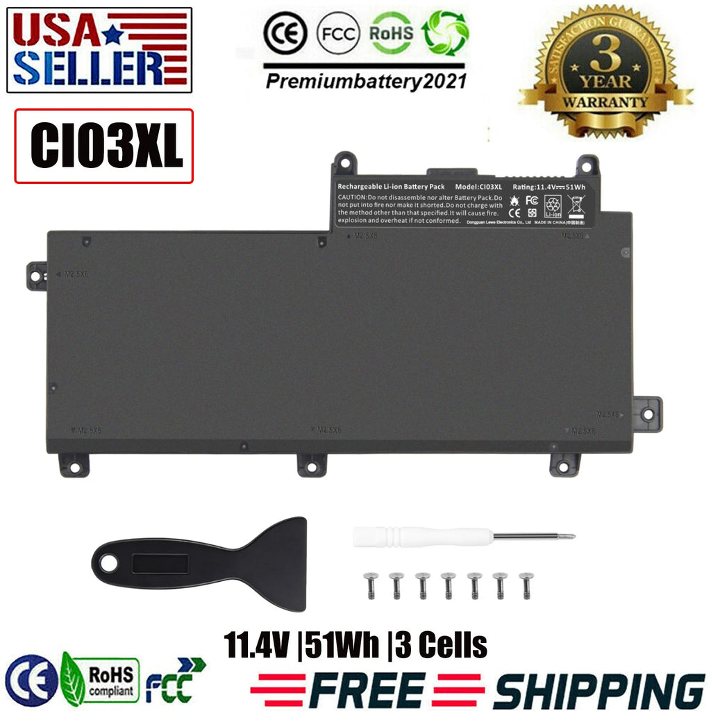 Laptop Battery For HP 640 G2, 640 G3, 650 G2, 650 G3, CI03XL C103XL 801554-001
