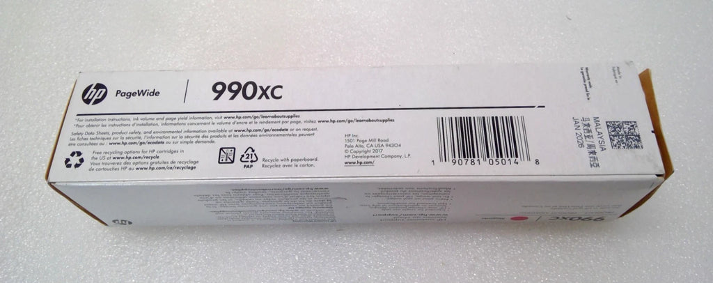 NEW HP PageWide 990XC Magenta Ink Cartridge M0K09XC NEW OEM SEALED