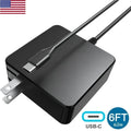 65W/60W/45W USB C PD 3.0 Type-C GaN Wall Charger Power Adapter Travel Office