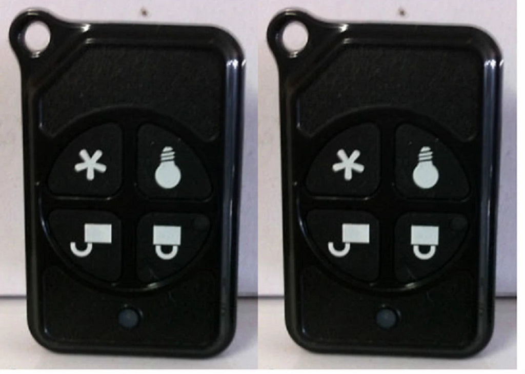 Brand New "2" GE 600-1064-95R 4 Button Wireless Remote Keyfob, Simon, Battery