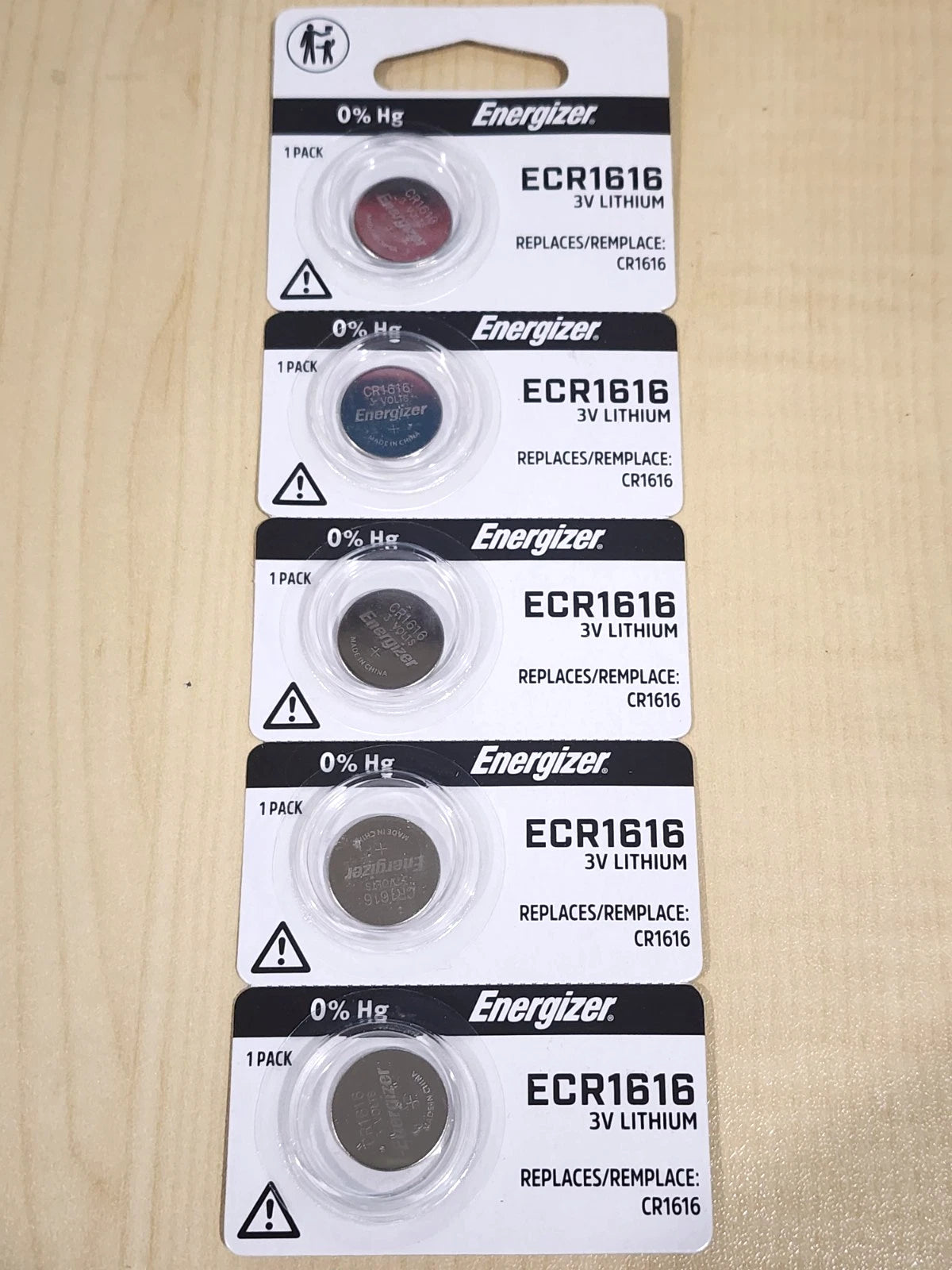 5 pc ENERGIZER CR1616 3v LITHIUM BATTERY CR 1616 CMOS KEY FOBS