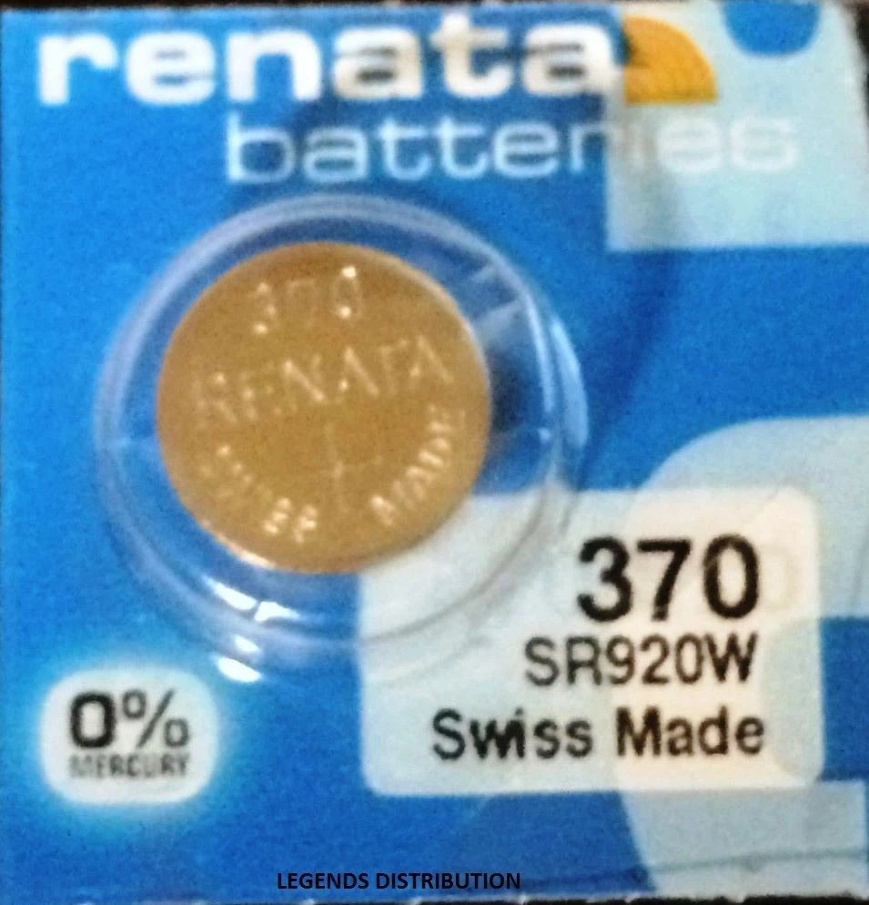 370 RENATA SR920W D370 LR920 LR92 Watch Battery Free Shipping Authorized Seller
