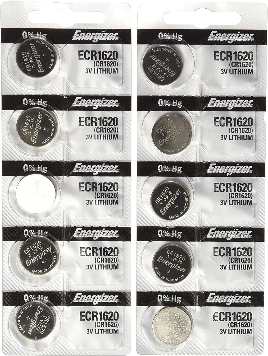 10 Piece Fresh Stock Energizer CR1620 BATTERY 3V LITHIUM CR 1620 DL1620 BR1620