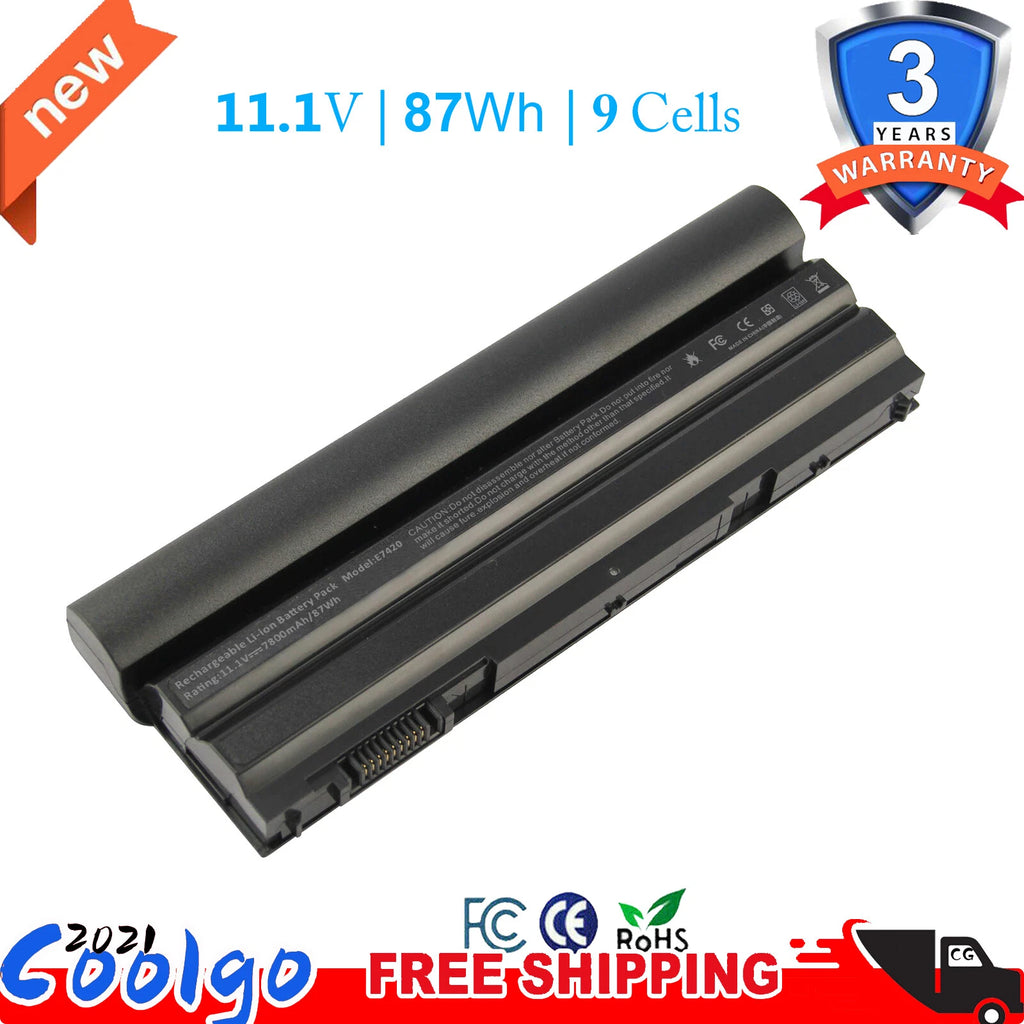 87Wh Battery for Dell Latitude E6540 E6530 E6440 E6420 E5420 E5430 M5Y0X NHXVW