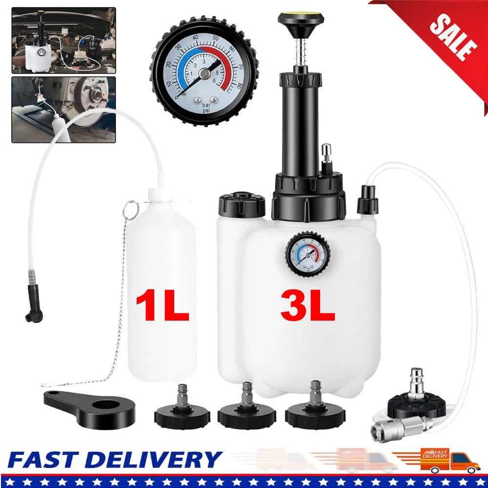 3L Brake System Clutch Fluid Pressure Bleeder Bleeding Device Kit Car Bleed Tool
