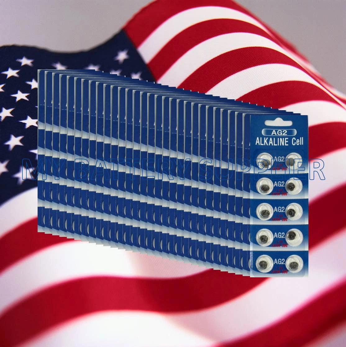 100 AG2 396 LR726 SR59 1.5V Alkaline Button Cell Watch Battery Ships From USA