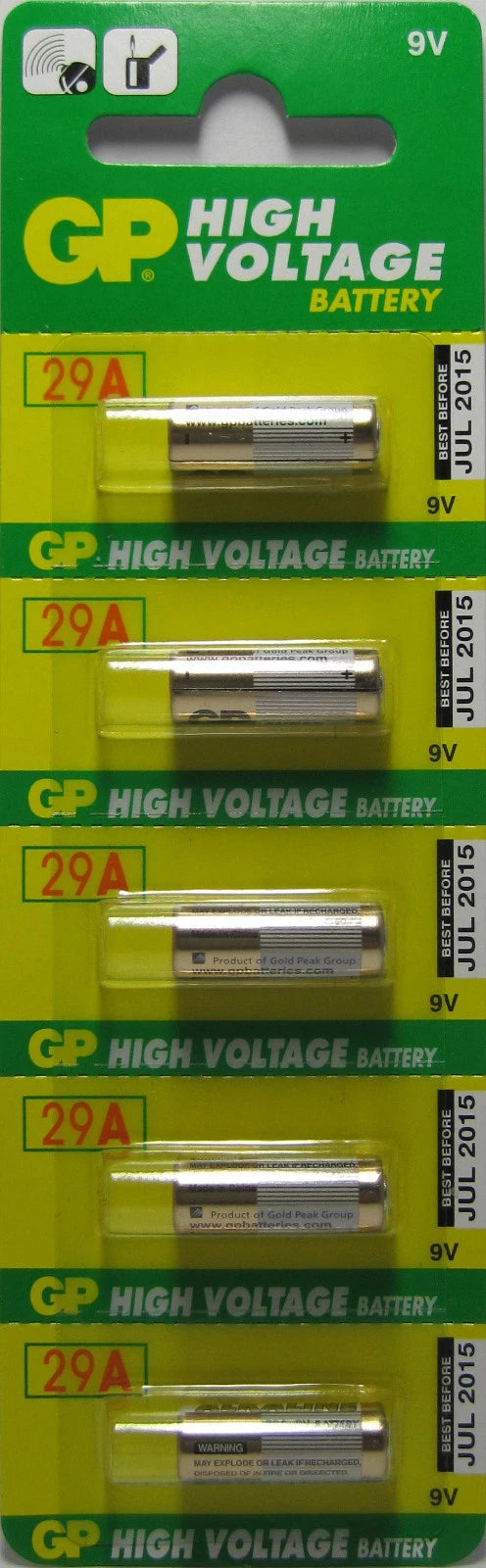GP GP29A G29A 29A A29 A32 25A L822 Alkaline Battery 5 Pcs Exp. 2021