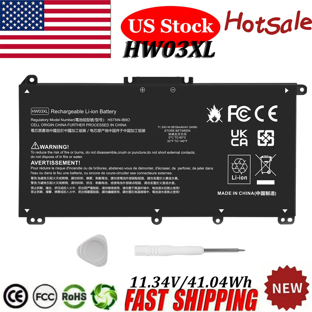 HW03XL Battery For HP Pavilion 15-EG 15-EH 15T-EG 17-CN 17-CP L97300-005 41.04Wh