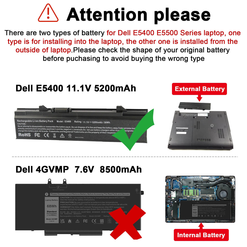 Battery / Charger For Dell Latitude E5400 E5500 E5410 E5510 KM742 KM970 KM771