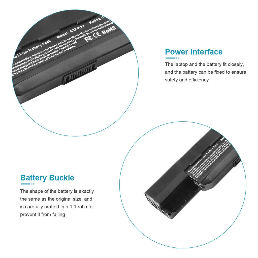 ?NEW Laptop Battery A31-K53 A32-K53 A32-K53S A41-K53 A42-K53 K53 K53E X43B X43E