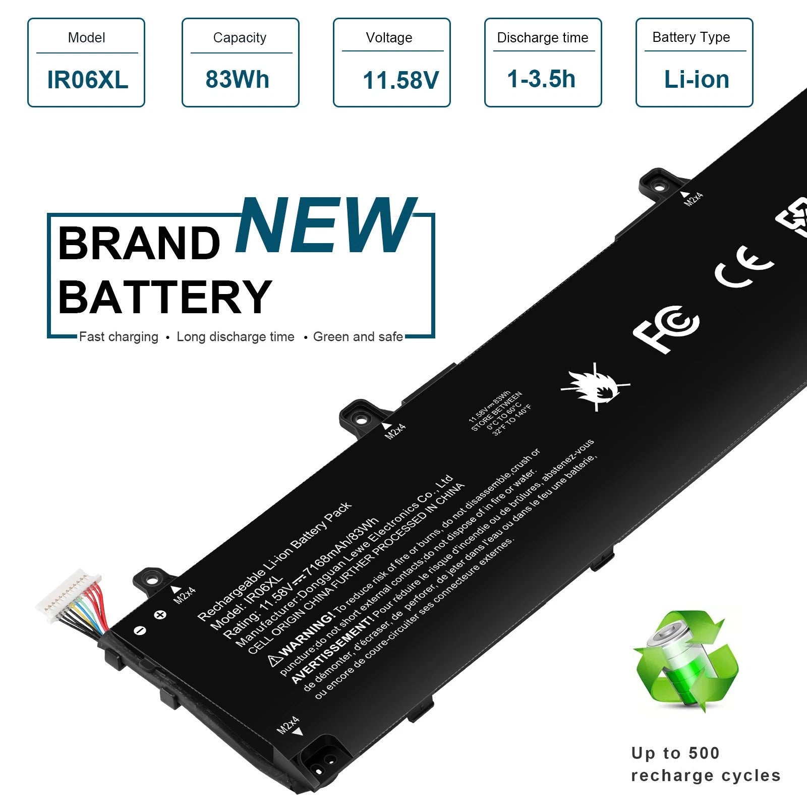 IR06XL M02029-005 Battery for HP ZBook Power G7 G8 G9 G10 Mobile Workstation New