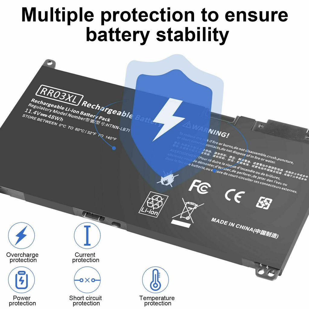 RR03XL Battery For HP ProBook 440 450 470 G4 G5 Serie HSTNN-LB7I HSTNN-UB7C 48Wh
