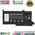 Battery DJ1J0 For DELL Latitude 12 7000 7280 7480 7490 PGFX4 ONFOH 42Wh