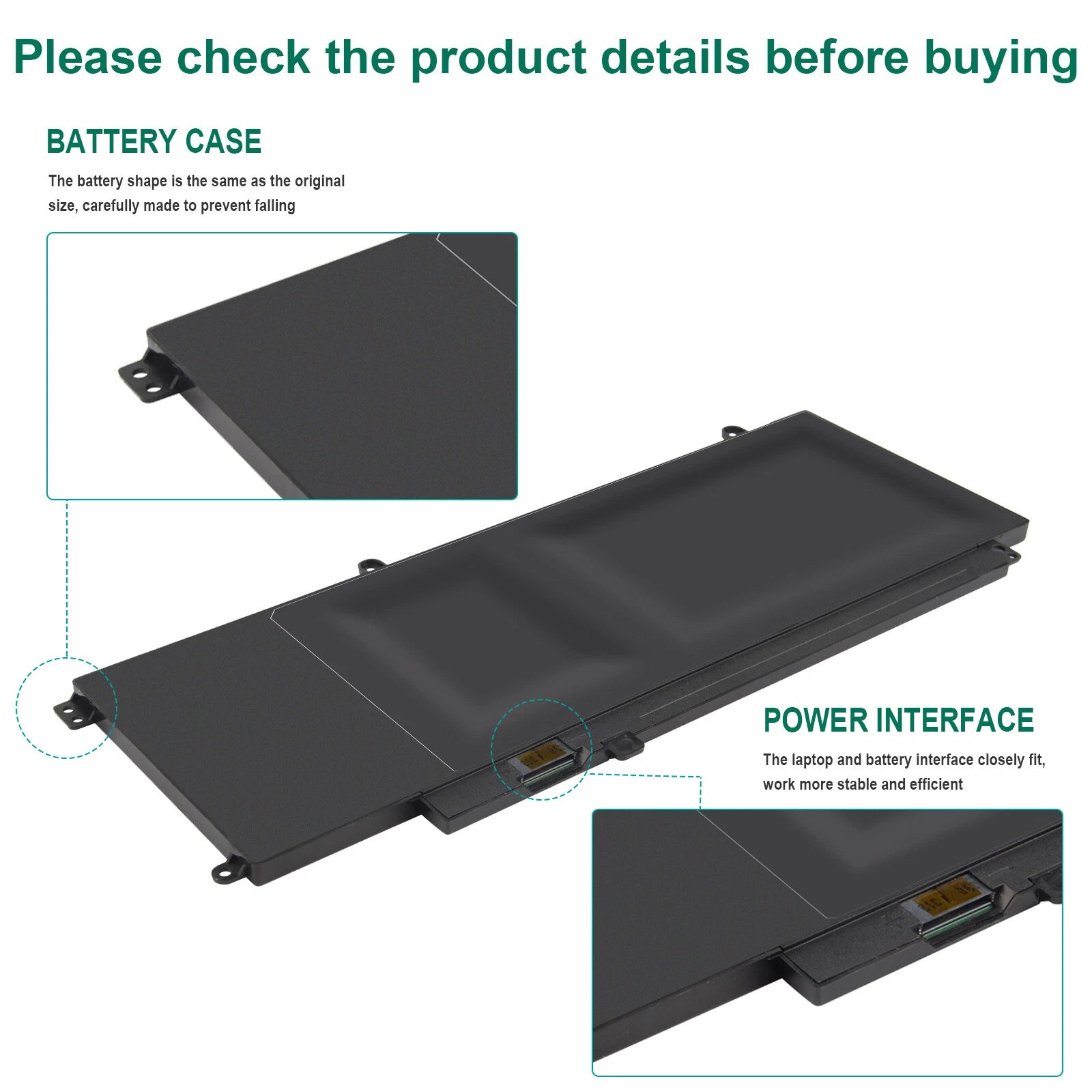 D2VF9 Battery For Dell Inspiron 15 7000 Series 15-7547 15-7548 14-5459 V5459 PC