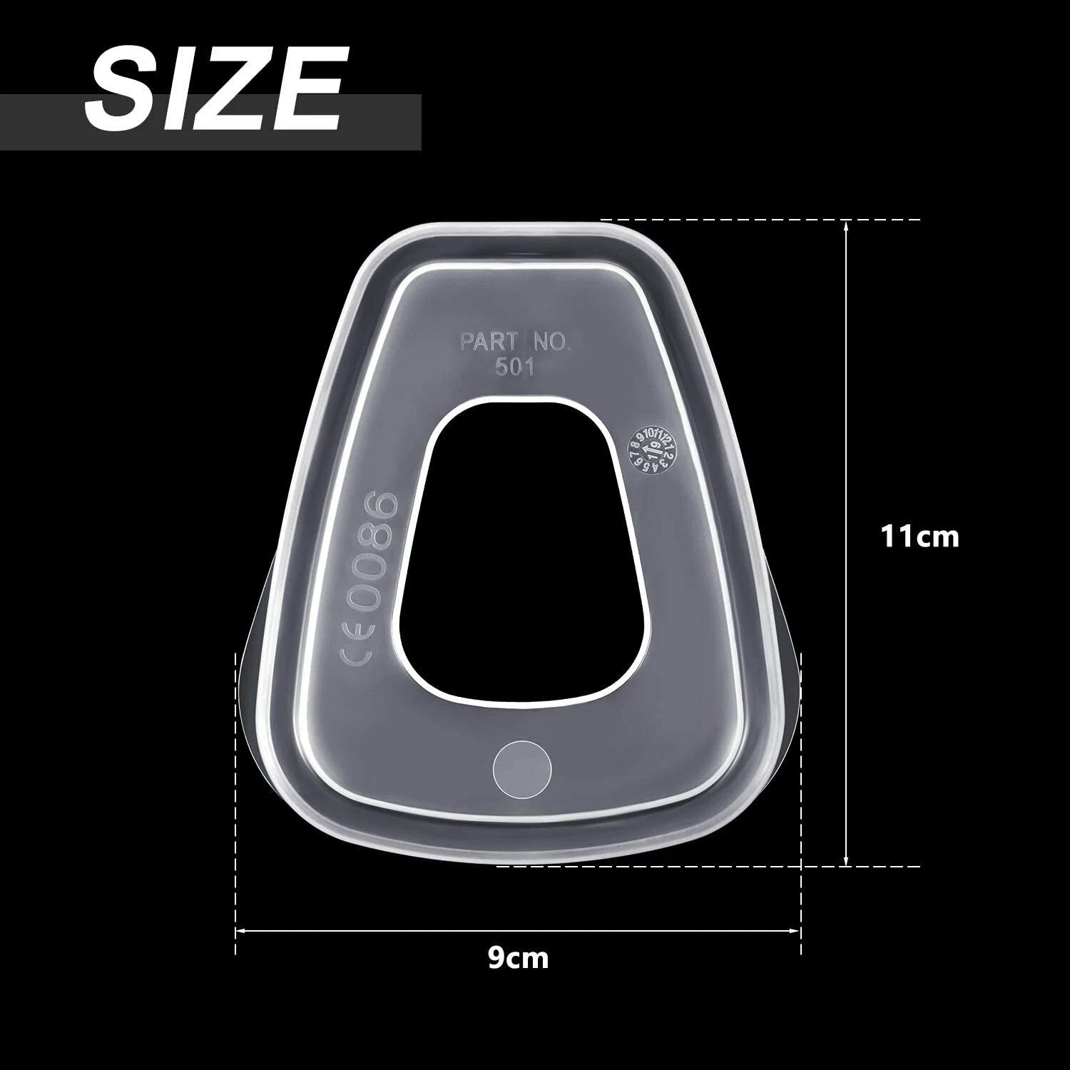 12PCS 501 Filter Retainer Cover For 5N11 5P71 7502 6200 Respirator Mask Filter