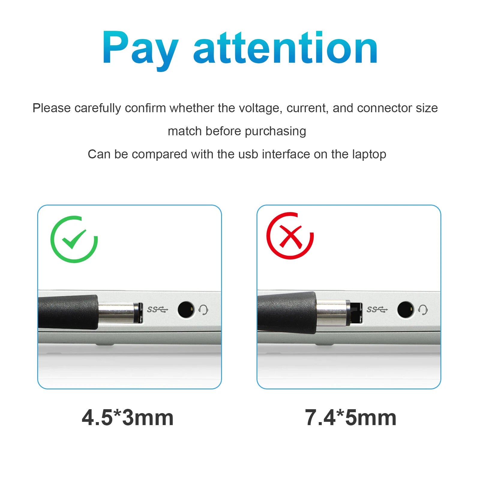 90W 4.5mm*3.0mm AC Charger Adapter For Dell XPS L321X L322X 9Q23 9Q33 9P33