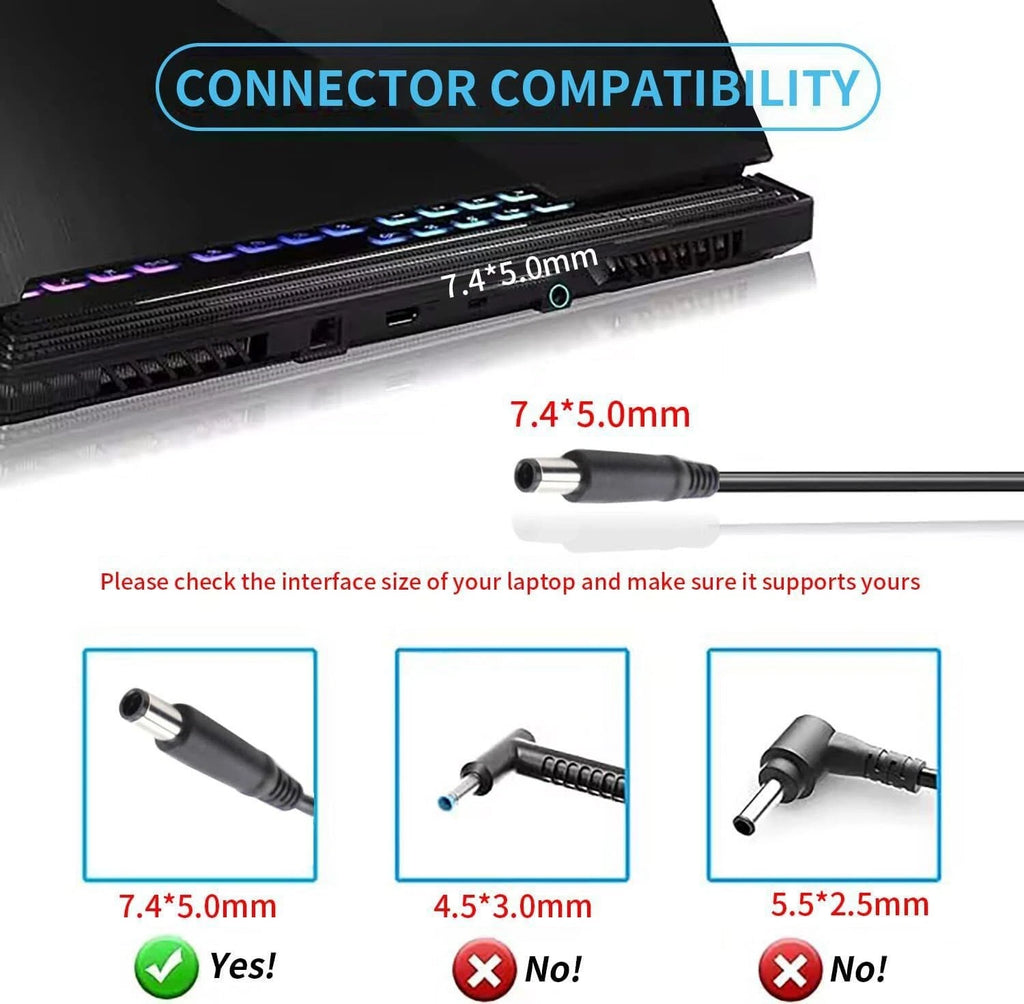 For Dell Latitude 3540 3550 3560 3570 3580 Laptop 90W Charger AC Power Adapter