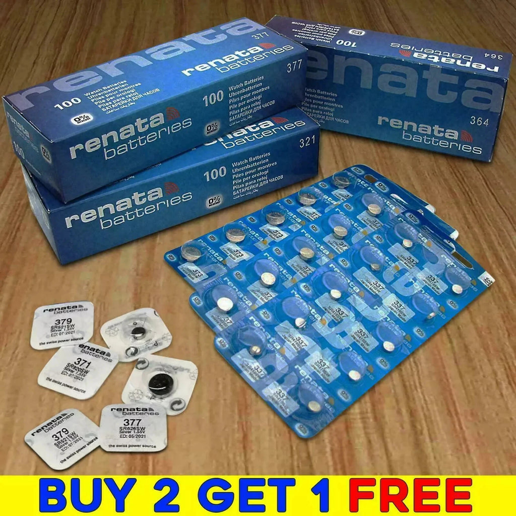 RENATA WATCH BATTERIES ?BUY 2 GET 1 FREE? 377 371 364 CR 2032 2025 ?ALL BATTERY?